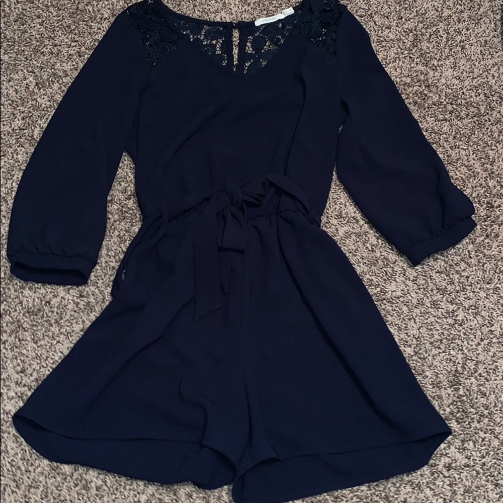Navy Blue Romper